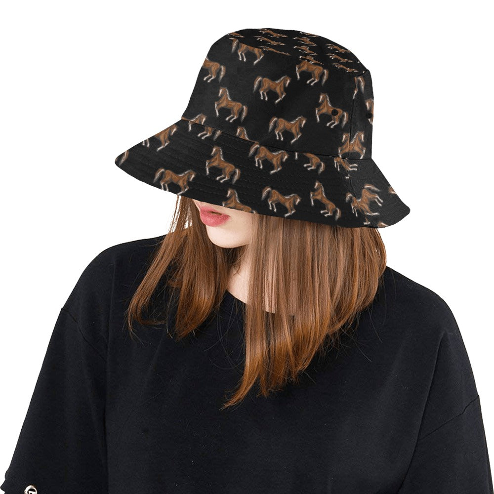 Horse Print Design LKS3010 Unisex Bucket Hat