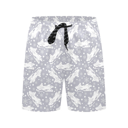Snowmobile Print Design LKS302 Men's Swim Trunks Beach Shorts