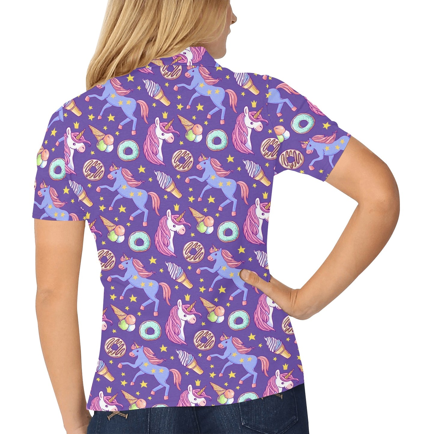 Unicorn Sweety Women's Polo Shirt