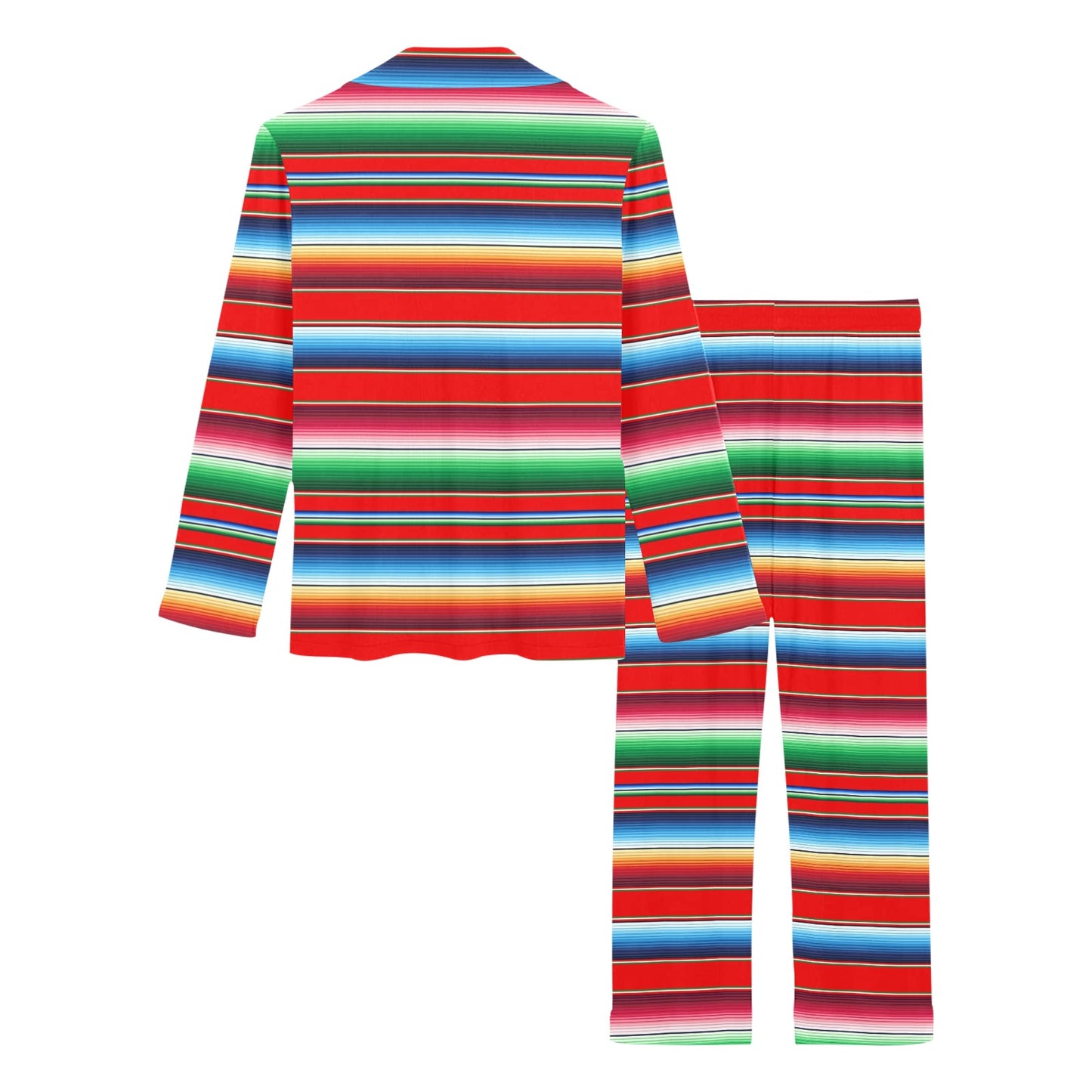 Serape Print Women's Long Pajama Set