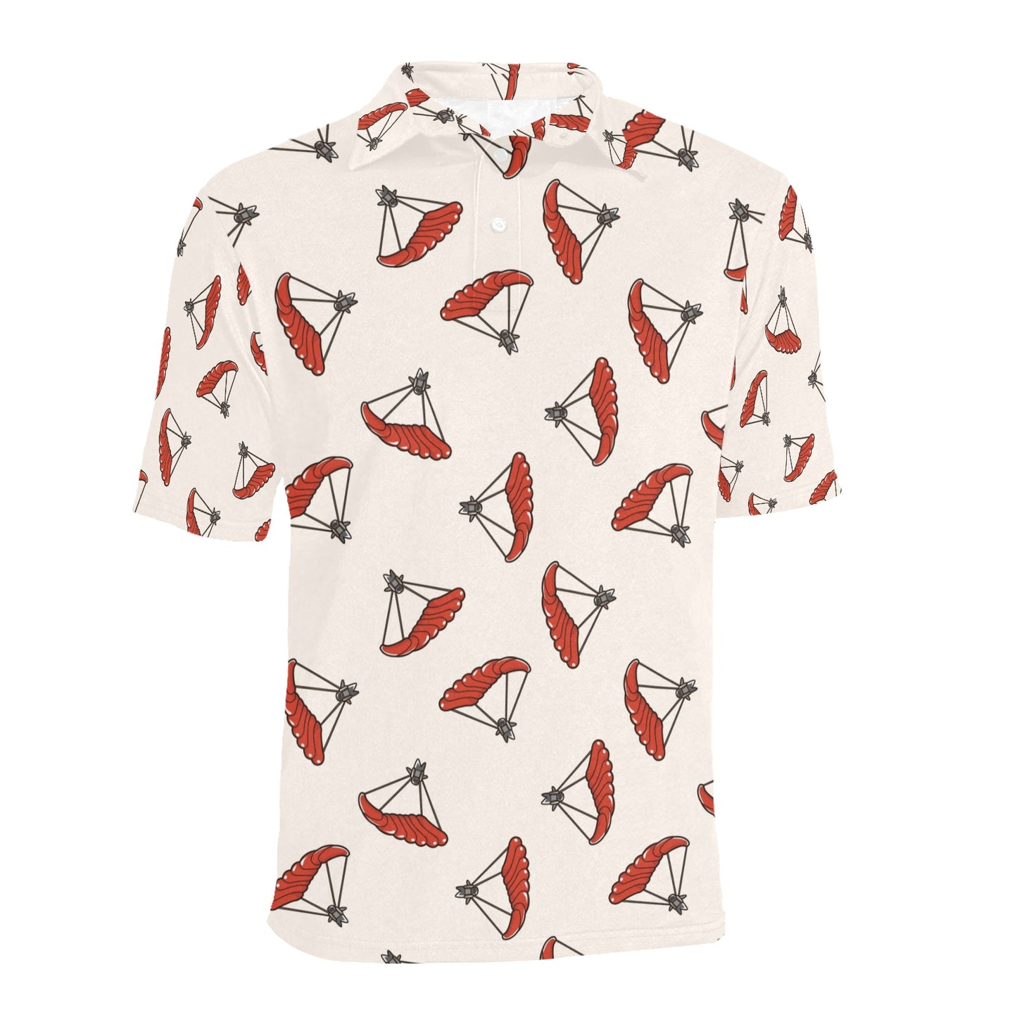 Skydiver Print Design LKS302 Men Polo Shirt