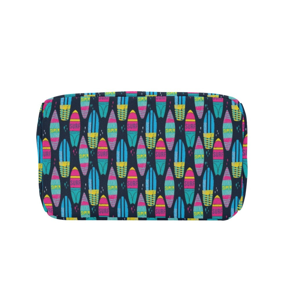 Surfboard Colorful Print Design LKS302 Insulated Lunch Bag