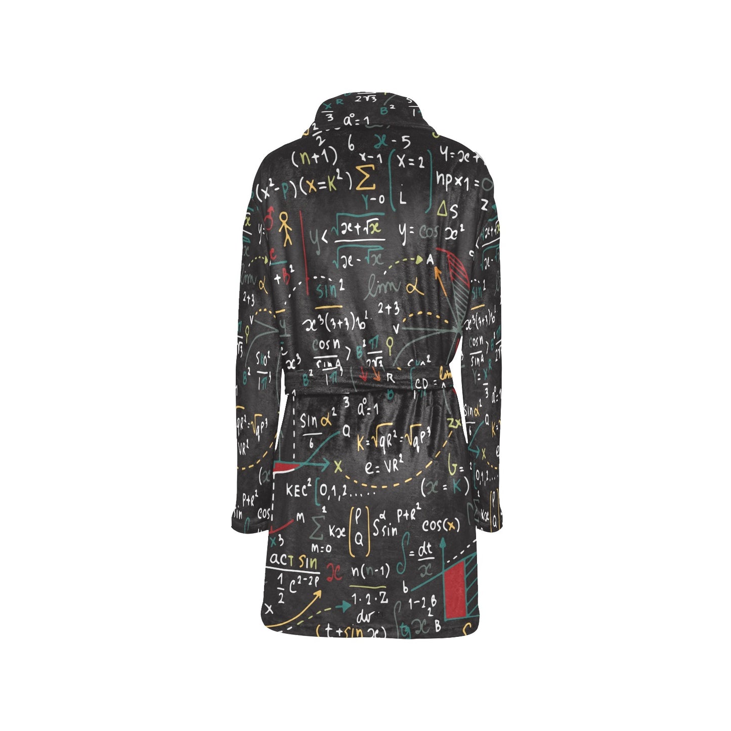 Math Pattern Print Design 04 Women's Fleece Robe