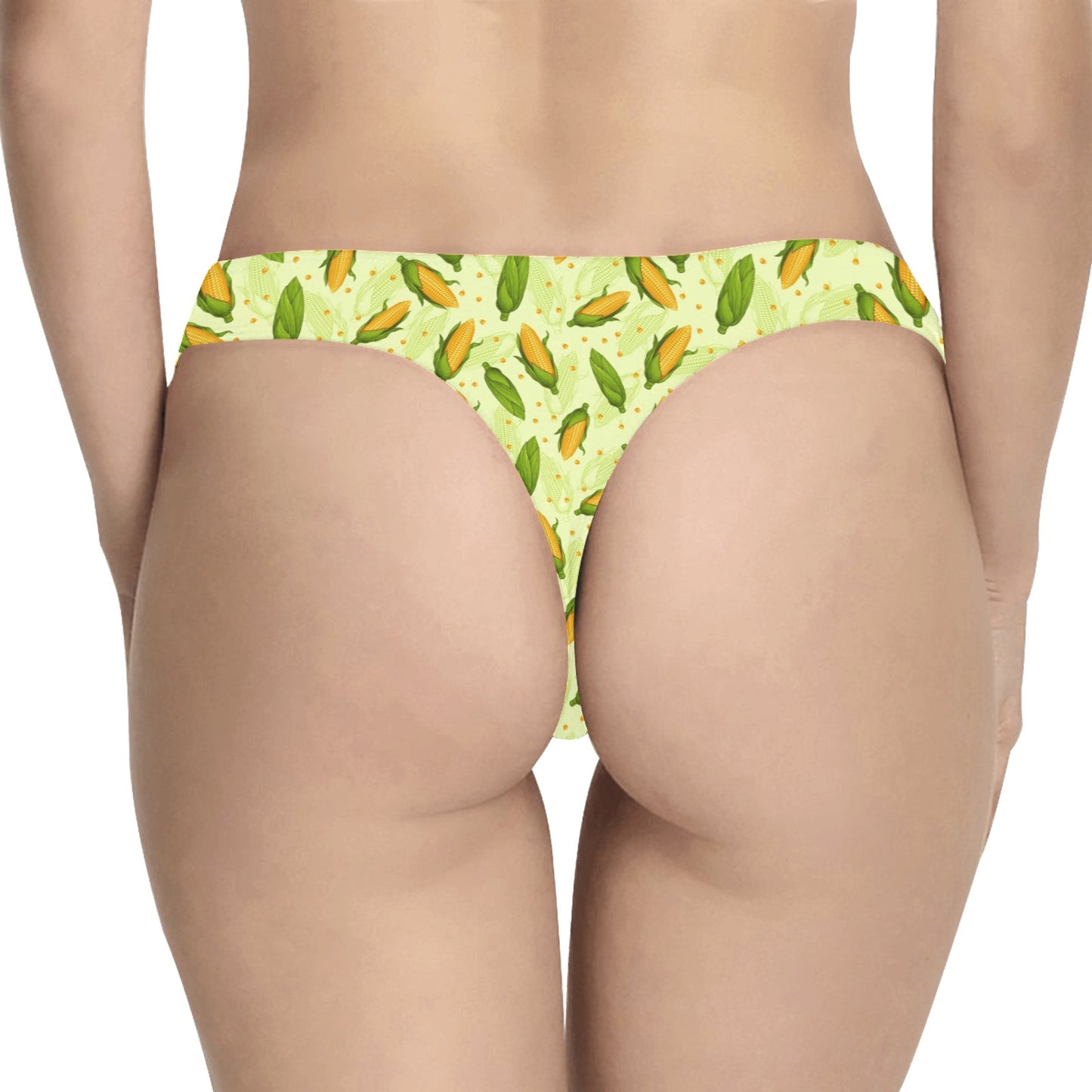 Agricultural Fresh Corn cob Print Pattern Women's Thongs