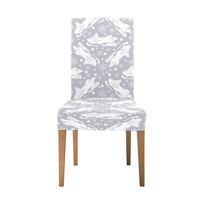 Snowmobile Print Design LKS302 Dining Chair Slipcover
