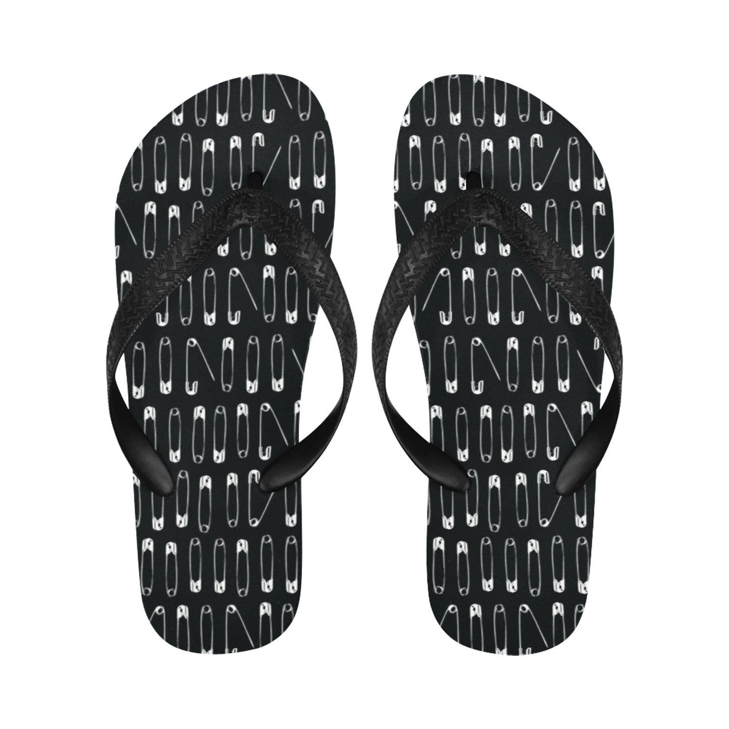 Safety Pin Print Design LKS302 Flip Flops