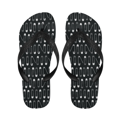Safety Pin Print Design LKS302 Flip Flops