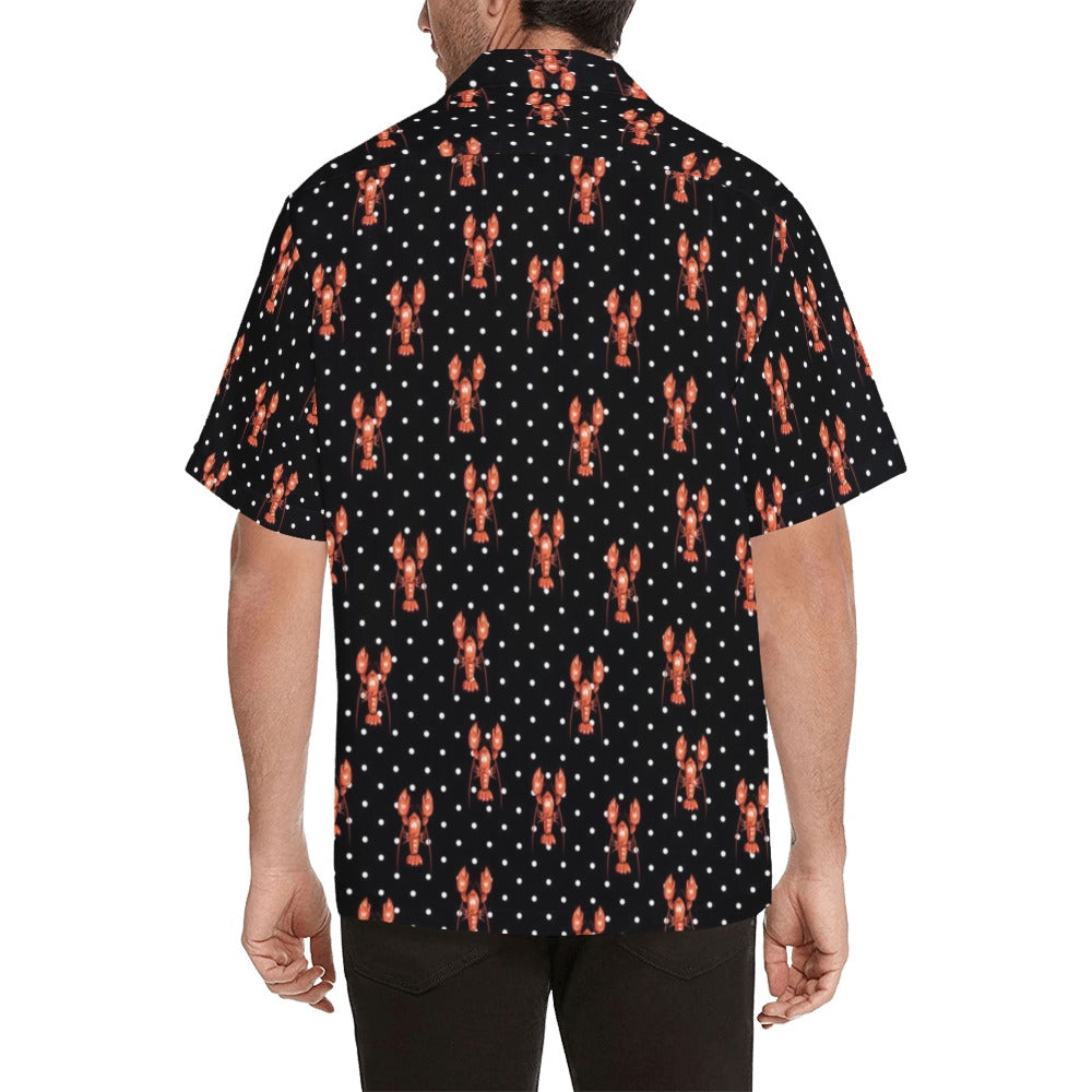 Lobster Print Design LKS401 Men's Men's Hawaiian Shirt