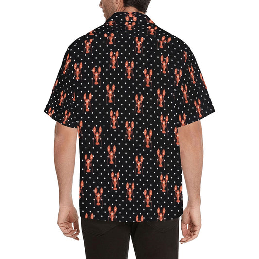 Lobster Print Design LKS401 Men's Men's Hawaiian Shirt
