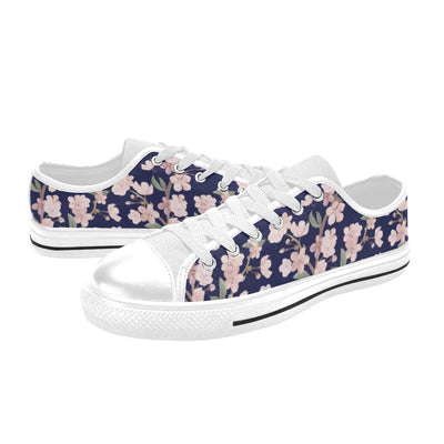 Sakura Print Design LKS301 Women's White Low Top Shoes