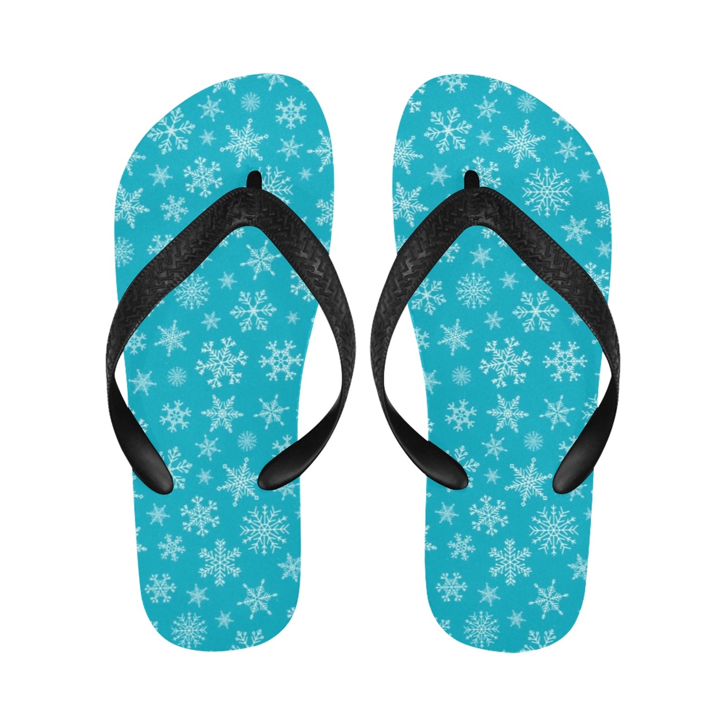 Snowflake Print Design LKS304 Flip Flops