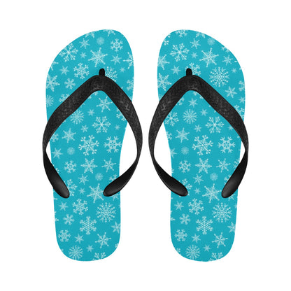 Snowflake Print Design LKS304 Flip Flops