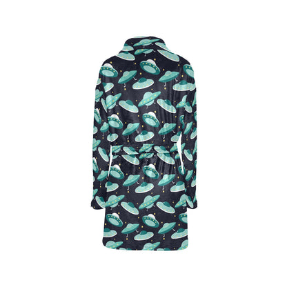 UFO Print Design LKS304 Women's Fleece Robe