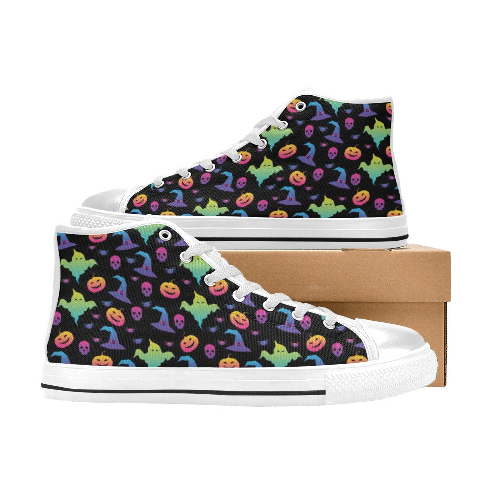 Halloween Print Design LKS404 Men's High Top Canvas Shoes