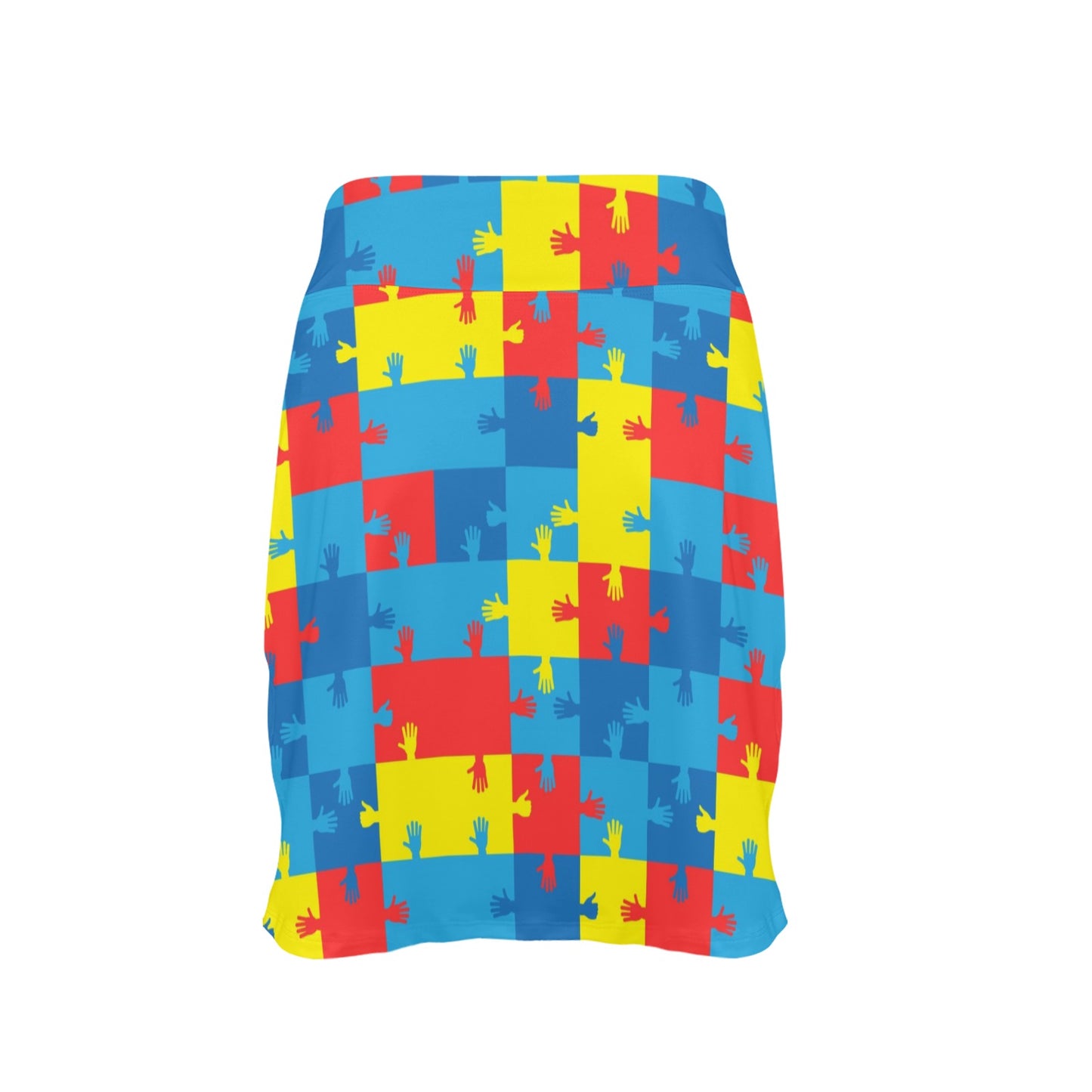 Autism Awareness Design Themed Print 17" Golf & Pickleball Skort with Pockets