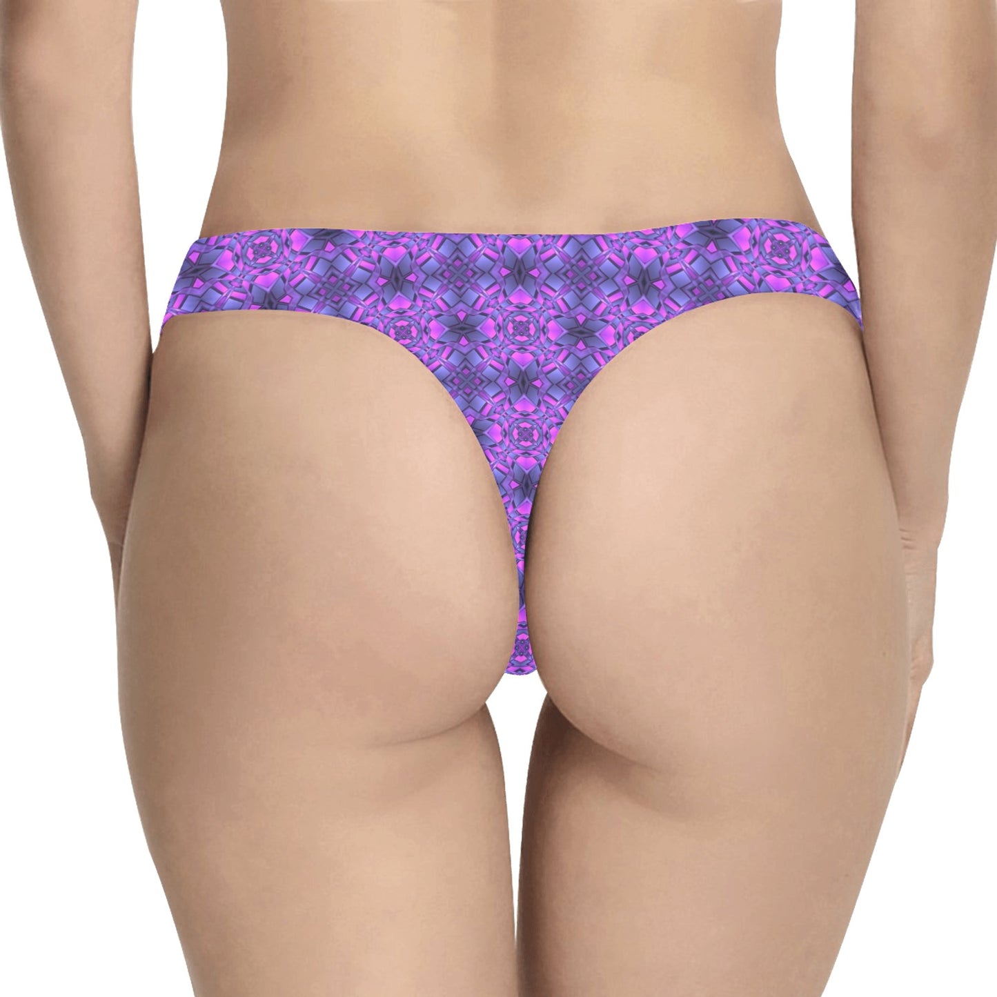 kaleidoscope Pattern Print Design Women's Thongs