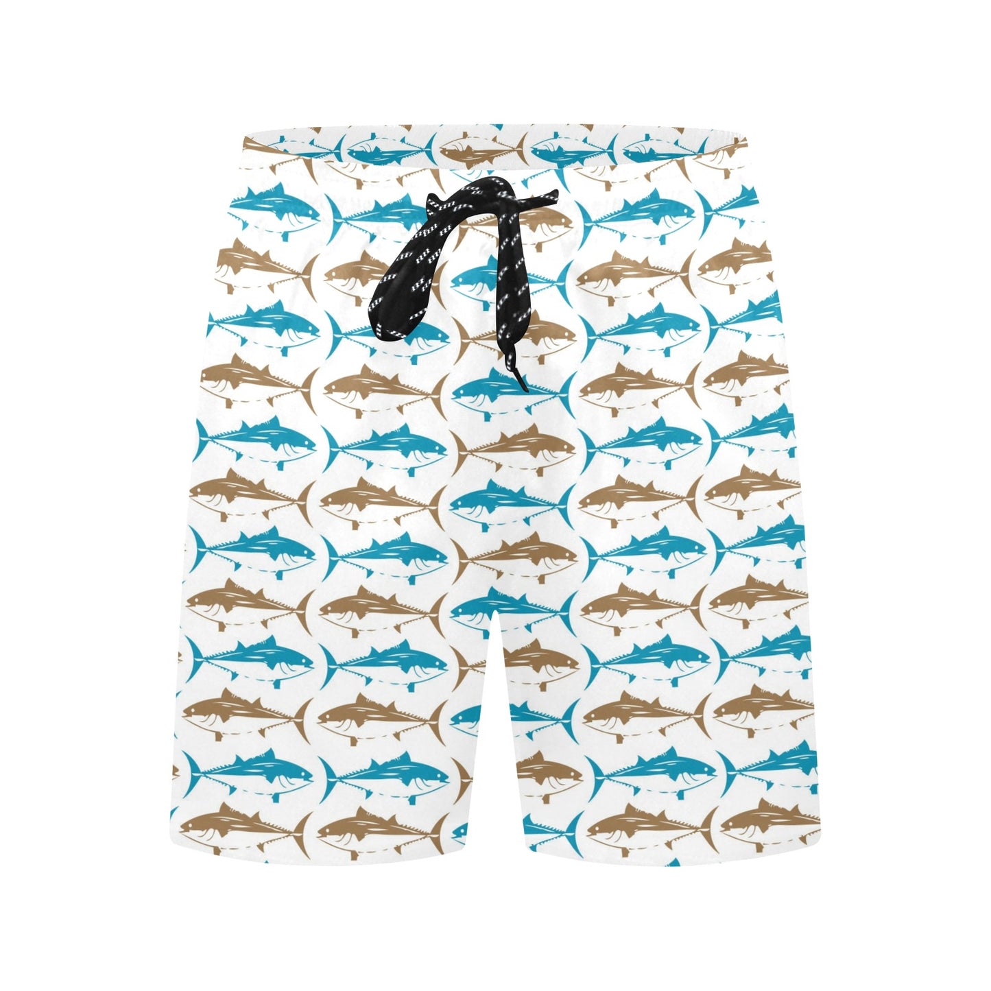 Tuna Fish Print Design LKS301 Men's Swim Trunks Beach Shorts