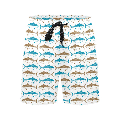 Tuna Fish Print Design LKS301 Men's Swim Trunks Beach Shorts