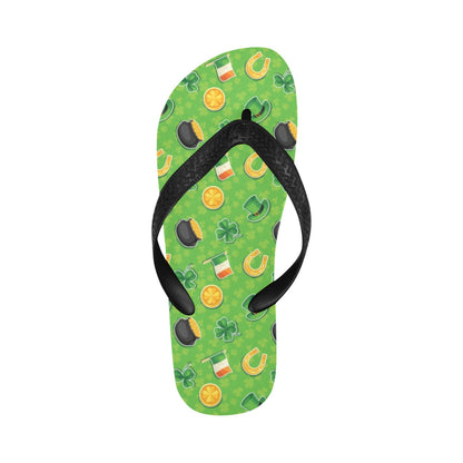Shamrock Saint Patrick's Day Print Design LKS302 Flip Flops