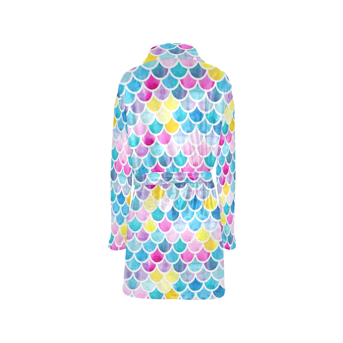 Scales Print Design LKS402 Women's Fleece Robe