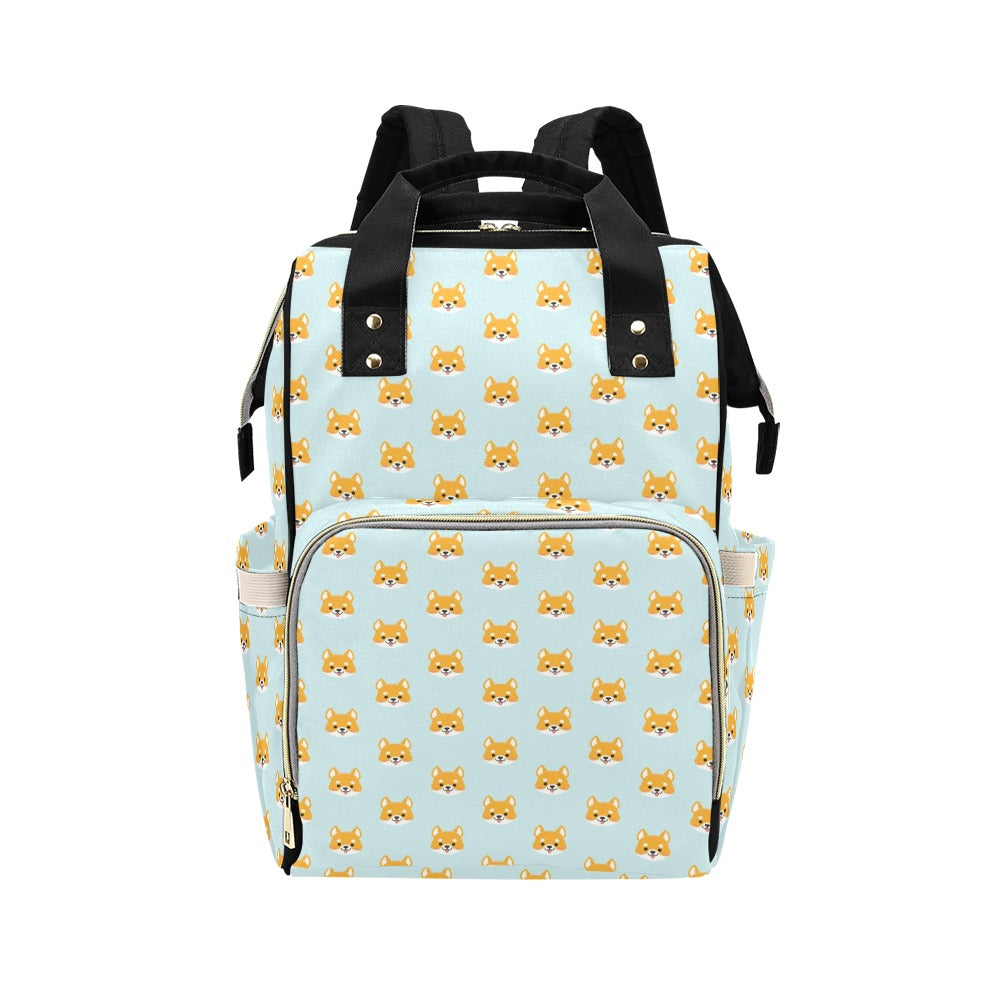 Shiba Inu Print Design LKS301 Diaper Bag Backpack