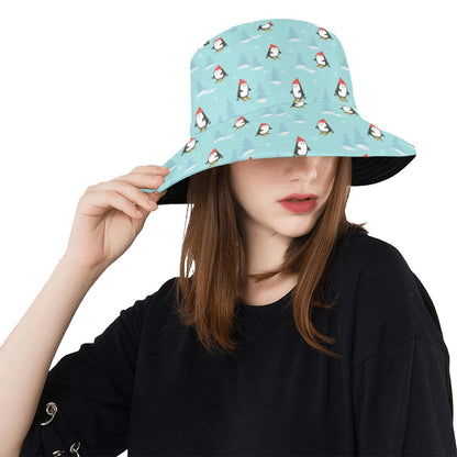 Ski Penguin Print Design LKS304 Unisex Bucket Hat