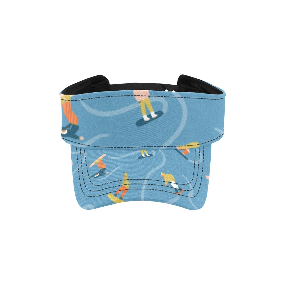 Snowboard Print Design LKS303 Unisex Sun Visor