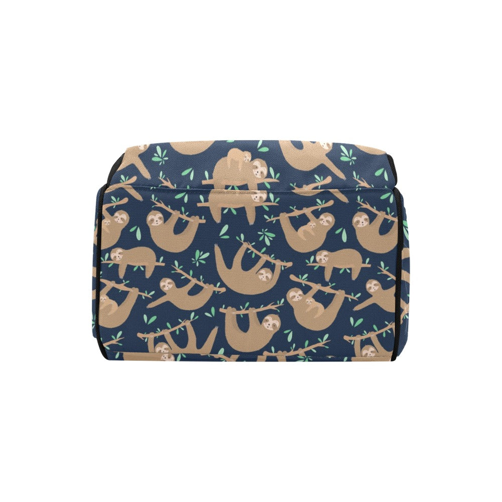 Sloth Print Design LKS307 Diaper Bag Backpack