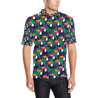 Toucan Print Design LKS302 Men Polo Shirt