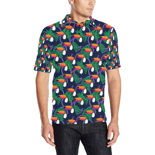 Toucan Print Design LKS302 Men Polo Shirt