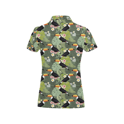 Toucan Print Design LKS304 Women's Polo Shirt