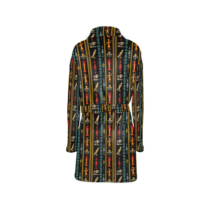 Eye of Horus Egypt Style Pattern Women's Fleece Robe