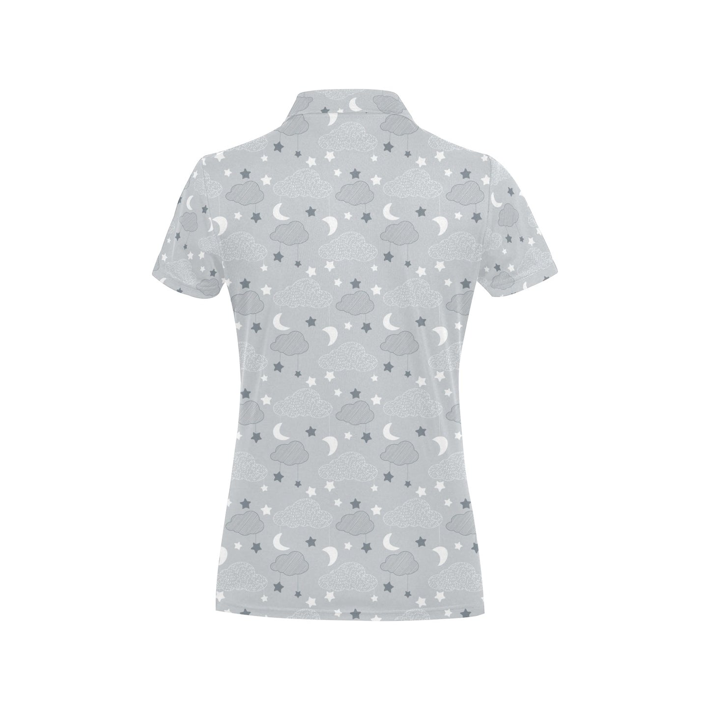 Cloud Pattern Print Design 04 Women's Polo Shirt