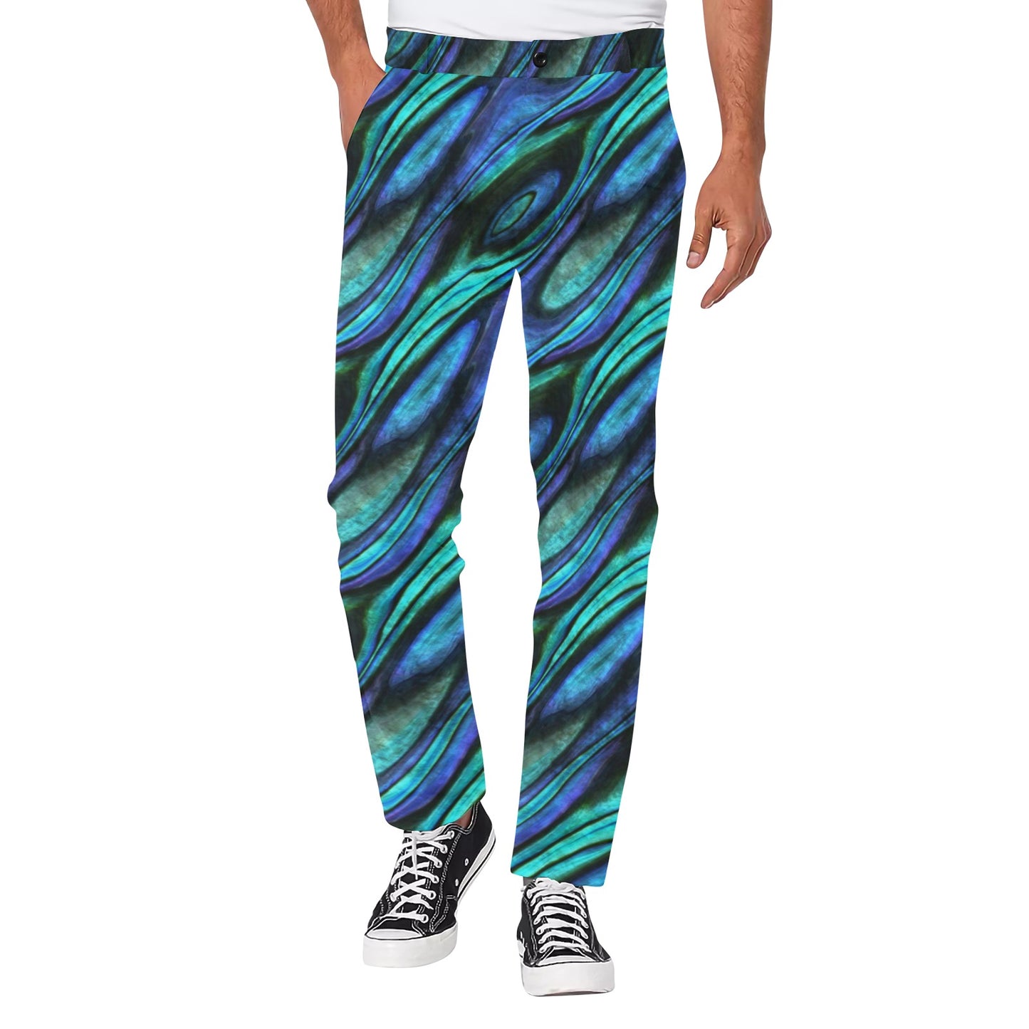 Abalone Pattern Print Design 03 Men's Pants