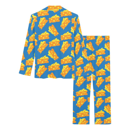 Cheese Pattern Print Design 05 Women's Long Pajama Set