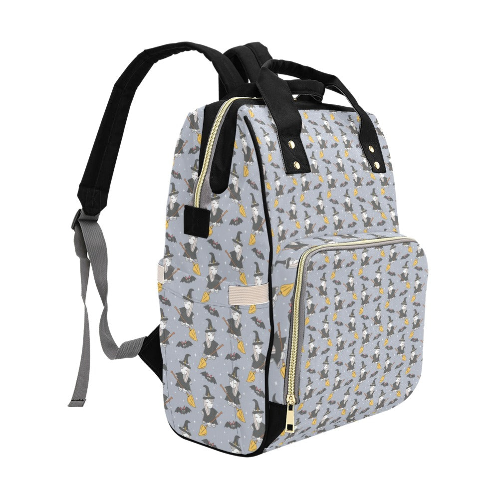 Witch Print Design LKS307 Diaper Bag Backpack