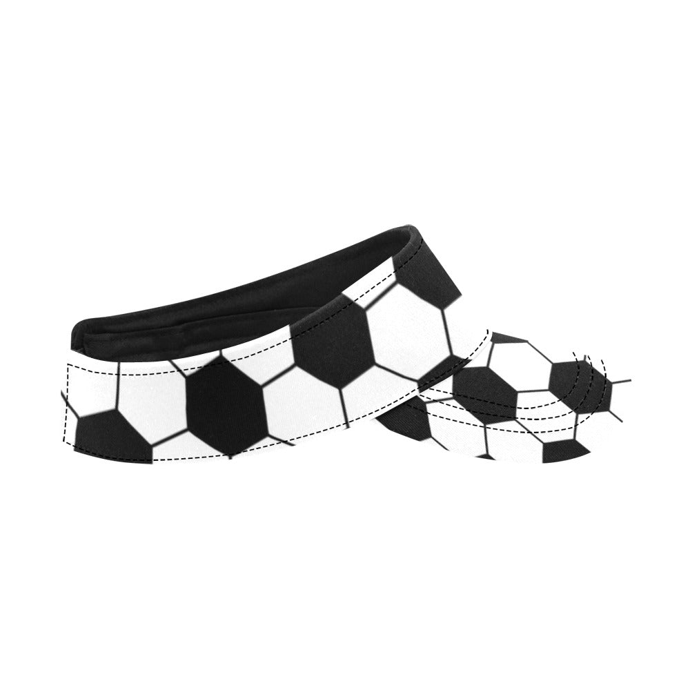 Soccer Ball Texture Print Design LKS303 Unisex Sun Visor