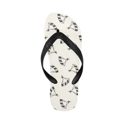 Skydiver Print Design LKS301 Flip Flops