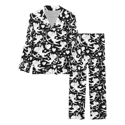Cupid Pattern Print Design 04 Women's Long Pajama Set