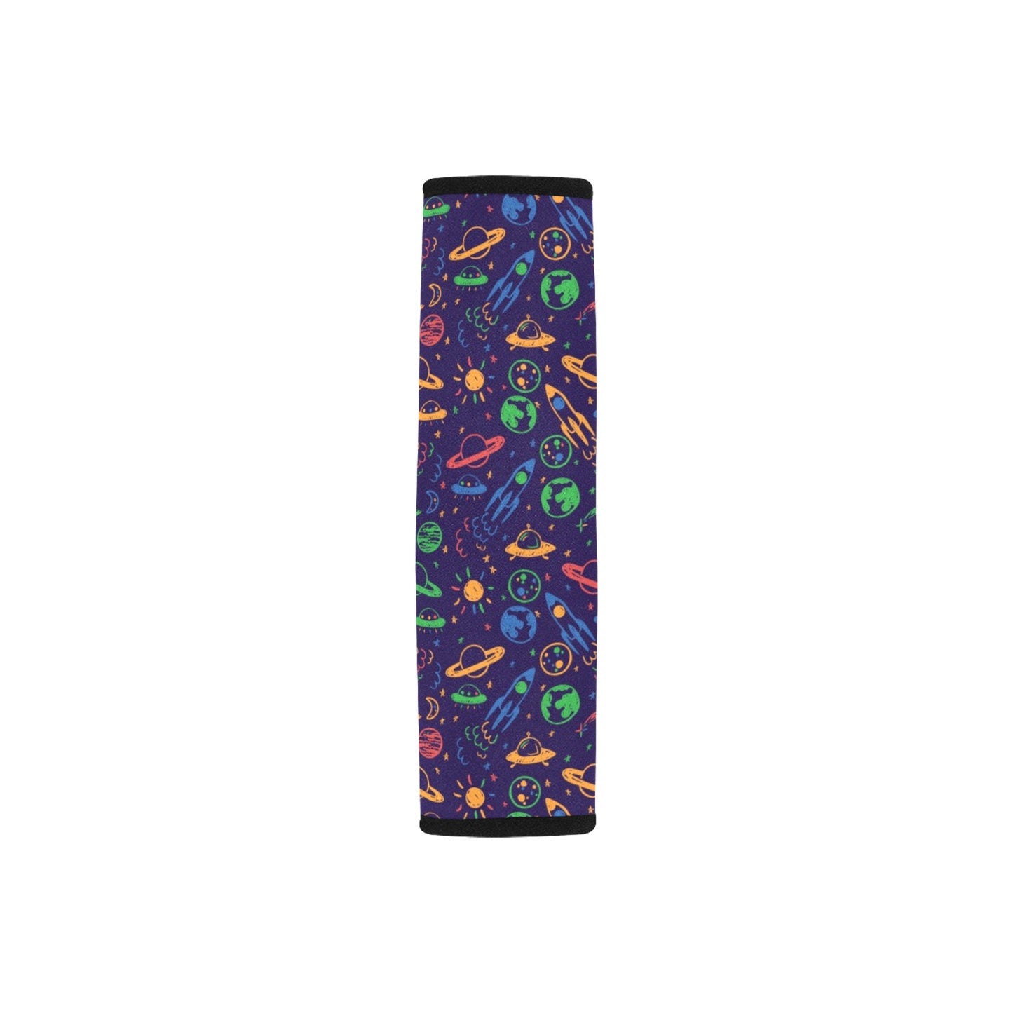 UFO Space Rocket Print Design LKS302 Car Seat Belt Cover