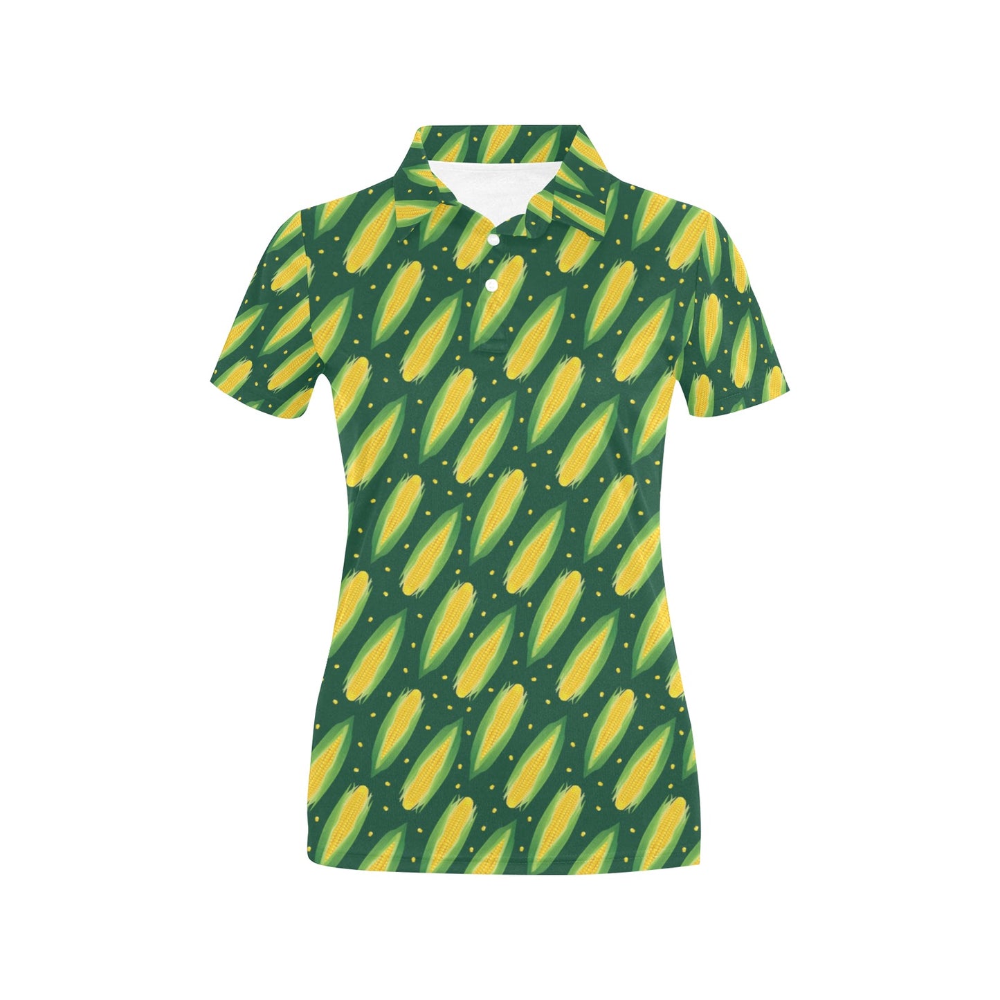 Corn Pattern Print Design 03 Women's Polo Shirt