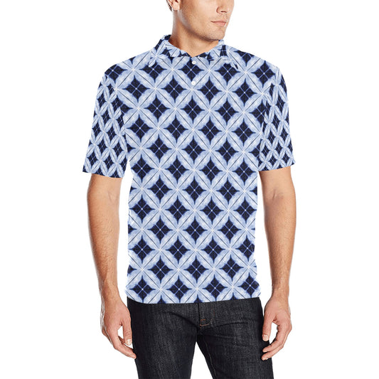 Tie Dye Print Design LKS308 Men Polo Shirt