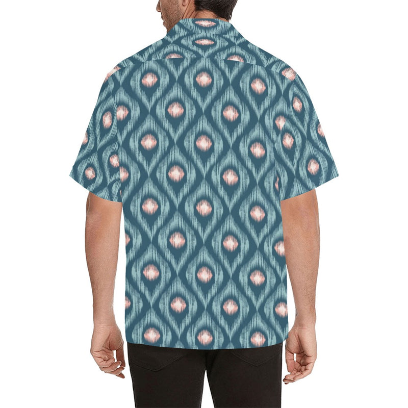 Ikat Print Design LKS402 Men's Men's Hawaiian Shirt