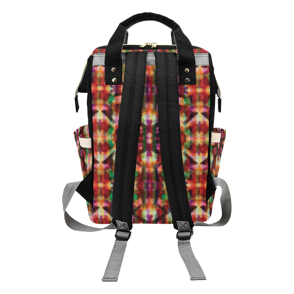 Tie Dye Print Design LKS301 Diaper Bag Backpack
