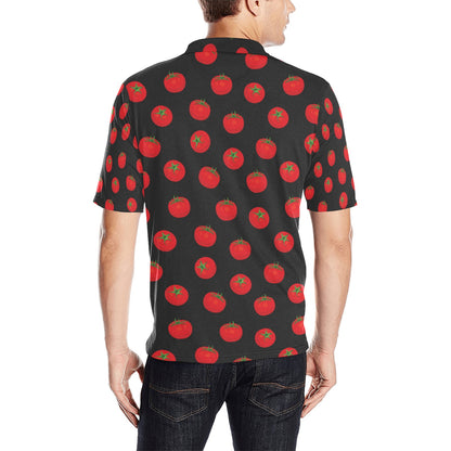 Tomato Print Design LKS305 Men Polo Shirt