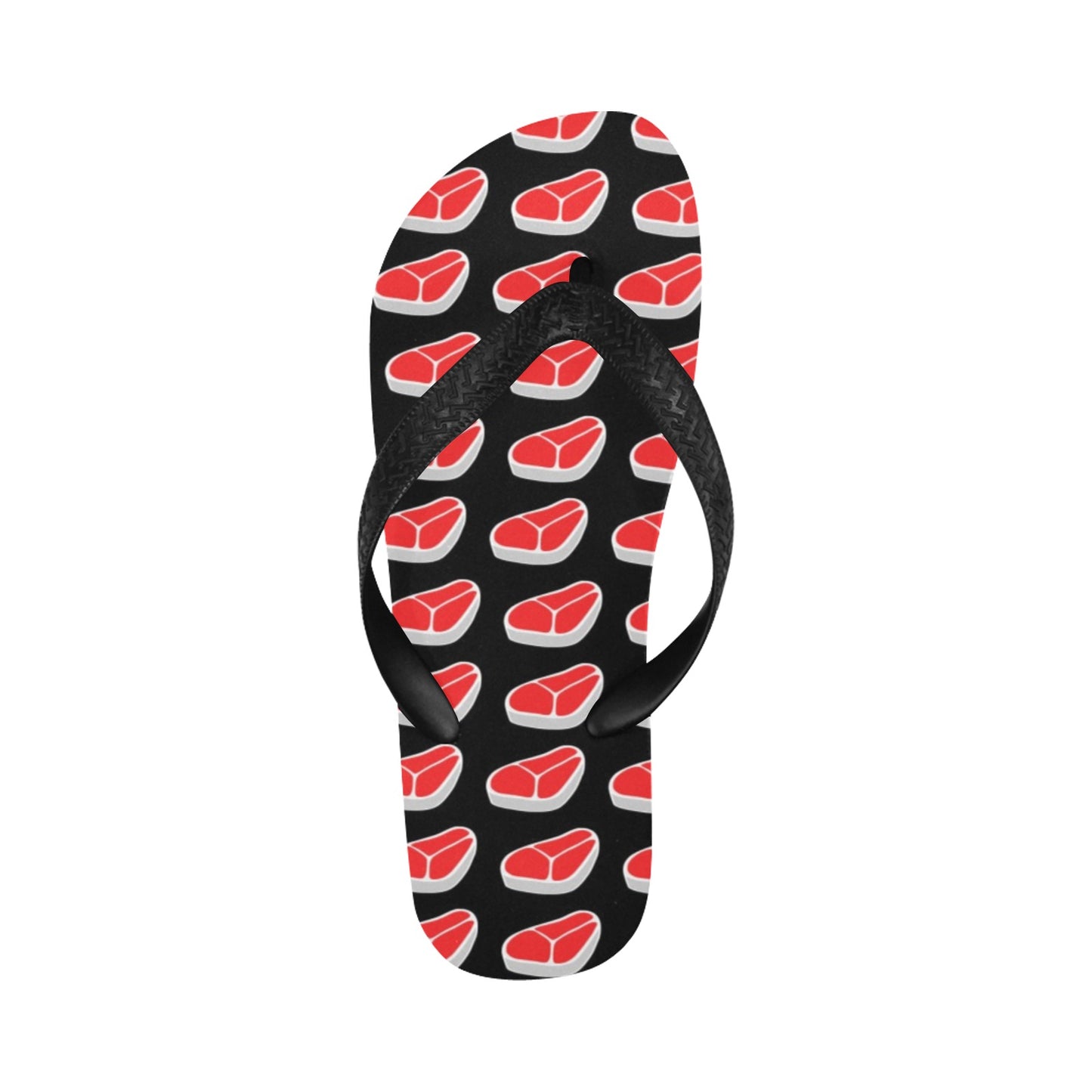 Steak Print Design LKS303 Flip Flops