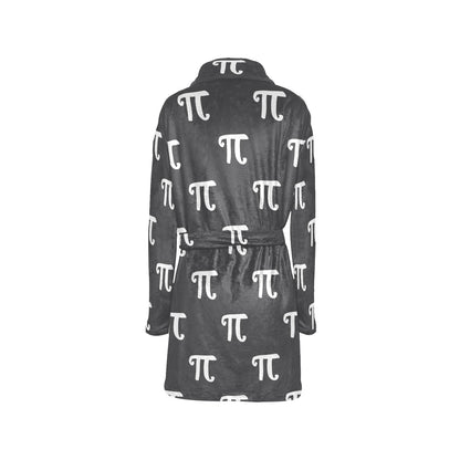 Pi Day Pattern Print Design A01 Women's Fleece Robe