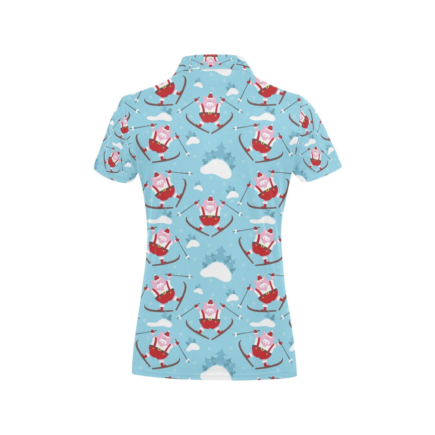 Ski Print Design LKS309 Women's Polo Shirt