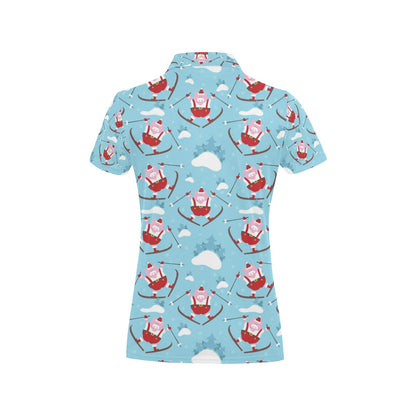 Ski Print Design LKS309 Women's Polo Shirt