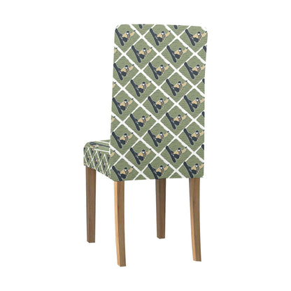 Snowboard Man Print Design LKS302 Dining Chair Slipcover